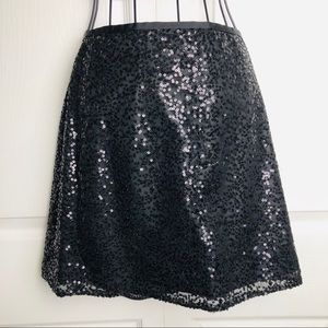 J-Crew Sequined mini skirt